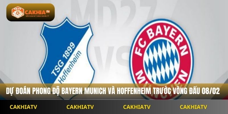 Dự đoán phong độ Bayern Munich và Hoffenheim trước vòng đấu 08/02